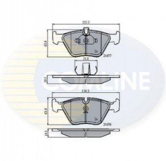 - Гальмівні колодки до дисків Comline CBP01010