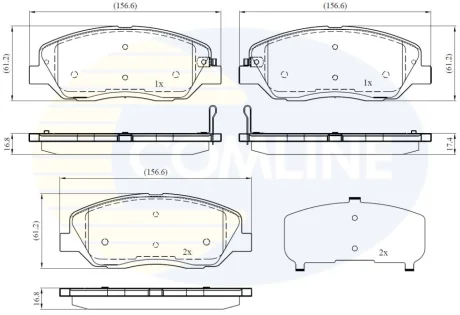 - Гальмівні колодки до дисків Comline CBP31676