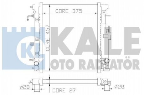 KALE SUZUKI Радиатор охлаждения Jimny 1.3 98- Kale oto radyator 365700 (фото 1)