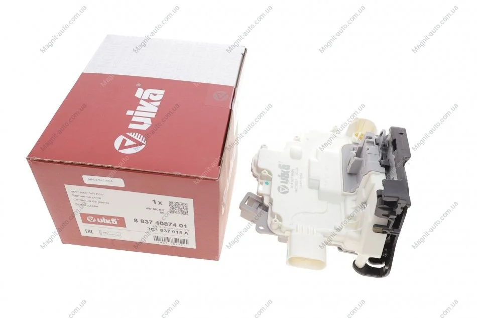 Замок двери передней левой VW Passat (06-), Tiguan (08-11)/Audi Q7 (07-09)/Seat Ibiza (09-11) VIKA Vika 88371087401 (фото 1)