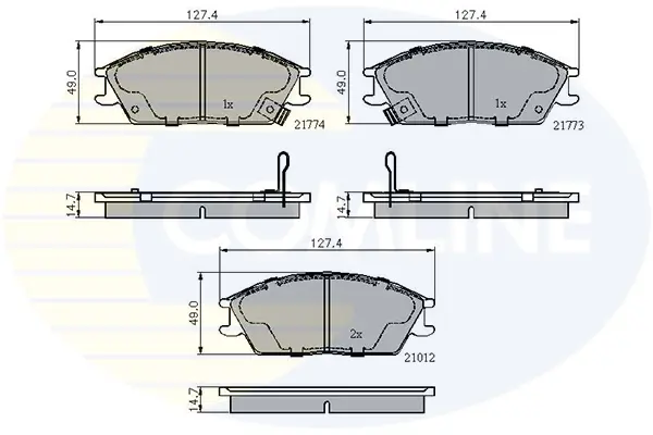 - Гальмівні колодки до дисків Comline CBP3253 (фото 1)