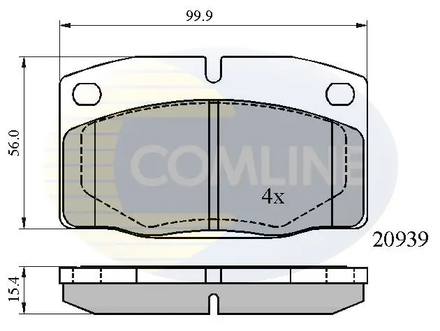 - Гальмівні колодки до дисків Comline CBP0135 (фото 1)