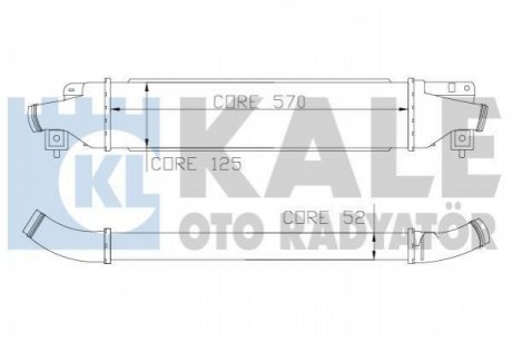 KALE OPEL Интеркулер Corsa D 1.4/1.7CDTI 06- Kale oto radyator 345500