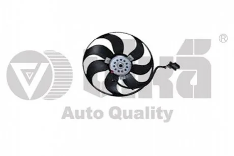 Вентилятор радіатора 250W Skoda Fabia (00-04, 05-10), Roomster (06-10) / VW Polo (00-10) / Seat Iibiza (02-05, 06-10) VIKA Vika 99590017601
