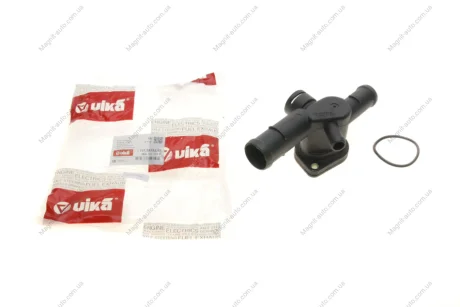 Фланець системи охолодження Skoda Octavia (04-13) / VW Golf (04-), Jetta (06-), Polo (04-06) / Audi A3 (04-08) VIKA Vika 11210434201