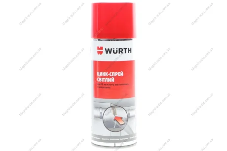 Цинк-спрей світлий, 400мл {арт. } Wurth 0893113114