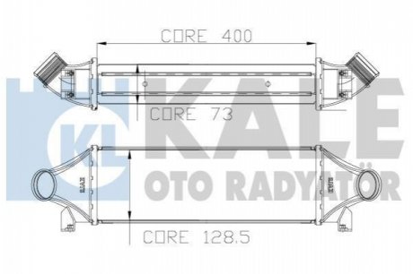 KALE FORD Интеркулер Transit 2.4TDCi 00- Kale oto radyator 126200 (фото 1)