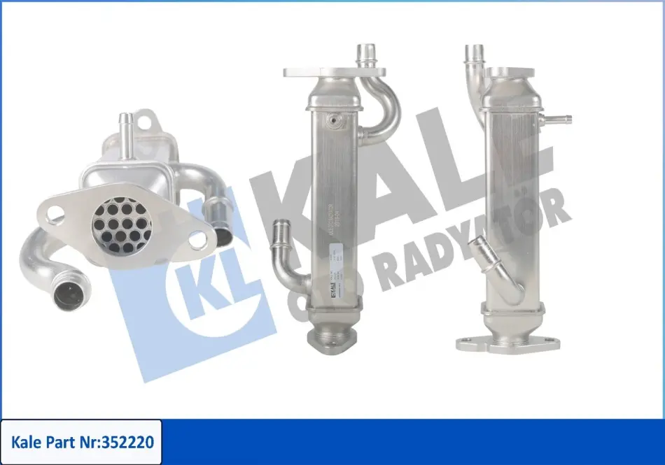KALE FIAT Радиатор EGR Ducato 2.3d 06- Kale oto radyator 352220 (фото 1)