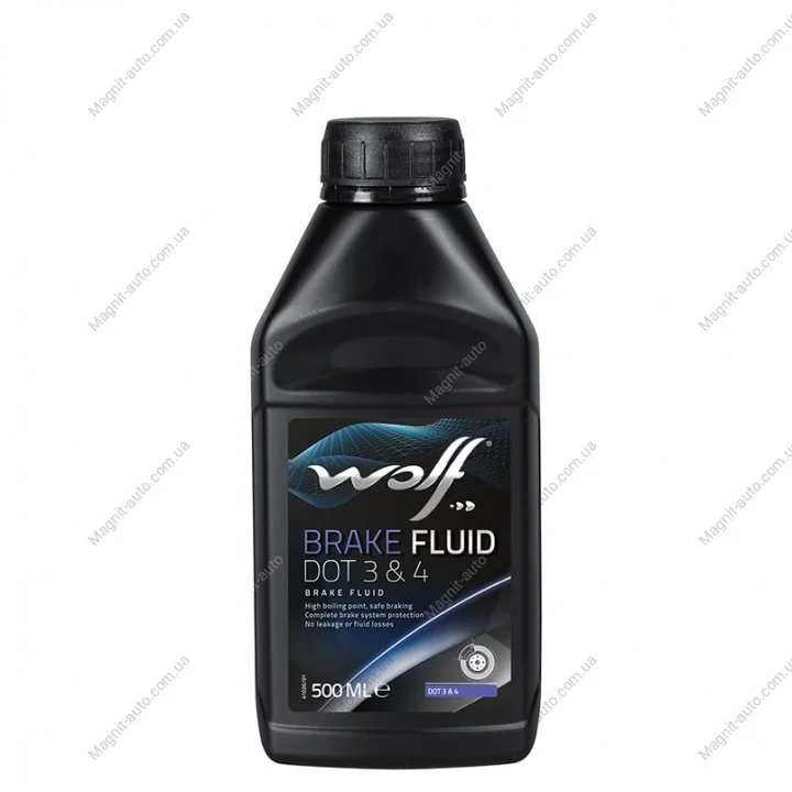 BRAKE FLUID DOT 3&4 500MLx12 Wolf 8307706 (фото 1)