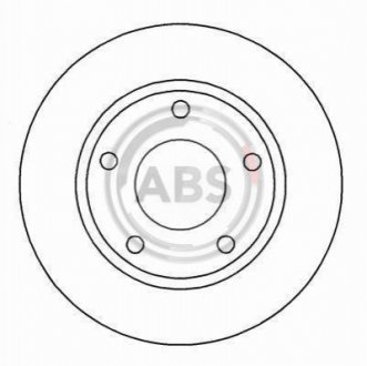 Тормозной диск AUDI 100 A.B.S. 15712 (фото 1)
