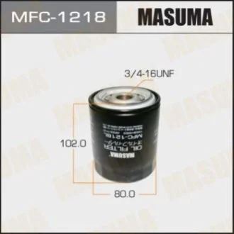 Фільтр масляний Nissan Almera, Primera (-02) 1.4, 1.6 (MFC-1218) MASUMA Masuma MFC1218