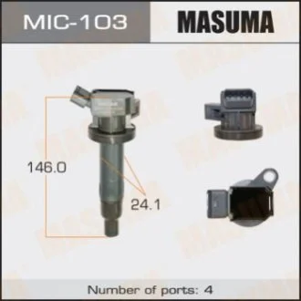 Котушка запалювання Toyota Avensis 1.6, 1.8 (00-08), Corolla 1.6, 1.8 (00-11) (MIC-103) MASUMA Masuma MIC103