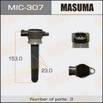 Котушка запалювання Mitsubishi Pajero 3.0 (07-) (MIC-307) MASUMA Masuma MIC307 (фото 1)