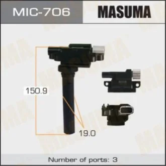 Котушка запалювання Suzuki SX4/M16A Аналог MIC-705 MASUMA Masuma MIC706