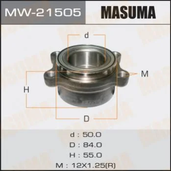 Ступица колеса заднего в сборе с подшипником Infinity FX 35 (02-08) (MW-21505) MASUMA Masuma MW21505 (фото 1)