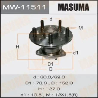 Ступица колеса (MW-11511) MASUMA Masuma MW11511