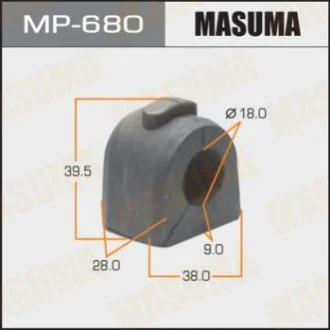 Втулка стабілізатора (Кратно 2) перед Impreza, Legasy, Forester MASUMA Masuma MP680