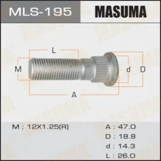 Шпилька колеса Nissan (MLS-195) MASUMA Masuma MLS195