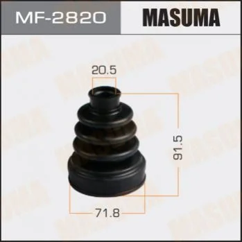 Пильовик ШРКШ зовнішній Subaru Forester (01-12), Impreza (00-14), Legacy (03-14) (MF-2820) MASUMA Masuma MF2820 (фото 1)