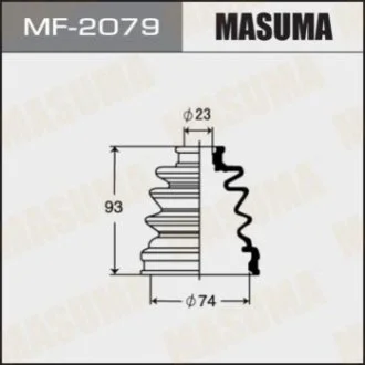 Пильовик ШРКШ зовнішнього Mazda 6 (02-12)/ Subaru Impreza (04-14) (MF-2079) MASUMA Masuma MF2079