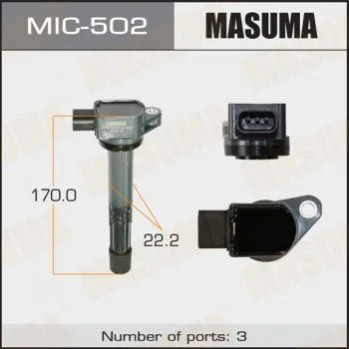Котушка запалювання Honda CR-V 2.0, 2.4 (-12) MASUMA Masuma MIC-502 (фото 1)