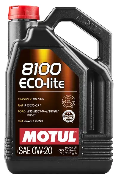 Масло моторное 8100 ECO-LITE 0W20 5L MOTUL Motul 108536 (фото 1)