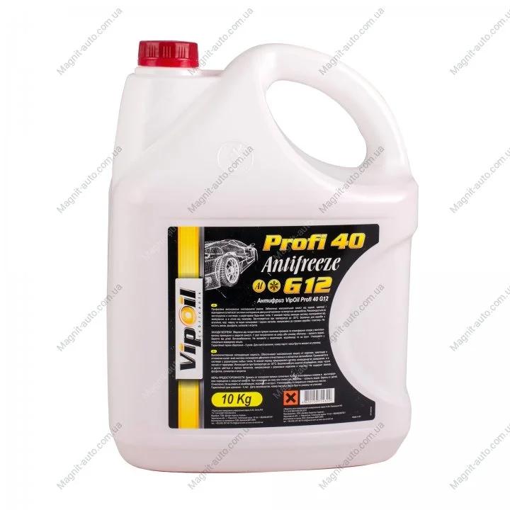 Антифриз VipOil G12 Profi 40 (червоний), 10кг х2 Vipoil 701404 (фото 1)