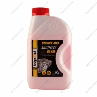 Антифриз VipOil G12 Profi 40 (червоний), 1кг х8 Vipoil 701402