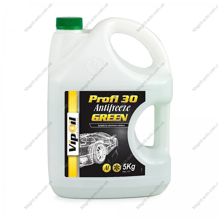 Антифриз VipOil Profi 30 Green (зелений) 5кг х4 Vipoil 701393 (фото 1)