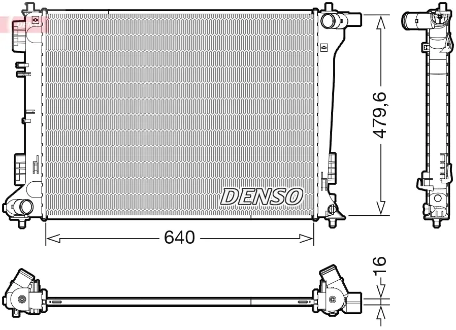 Радіатор HYUNDAI/KIA Tucson/Sportage \'\'15>> DENSO DRM41019 (фото 1)