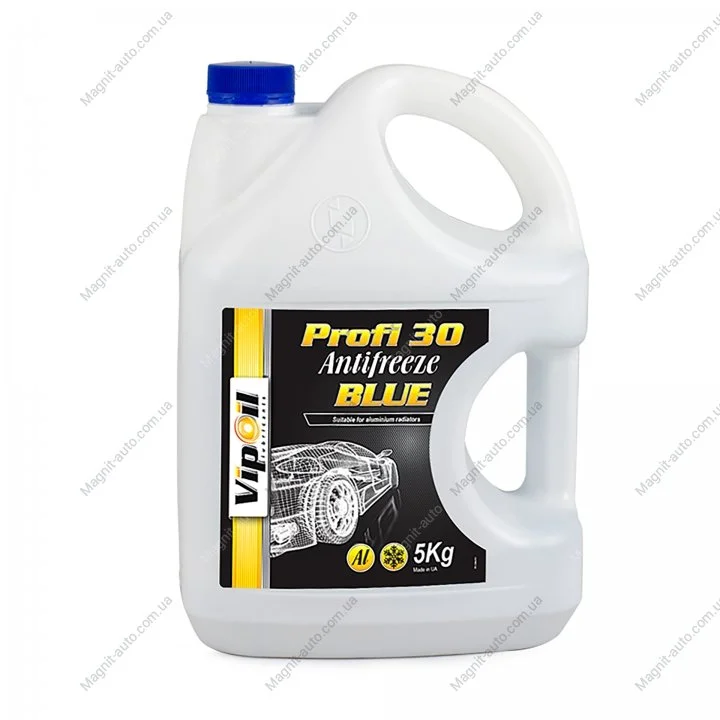 Антифриз VipOil Profi 30 Blue (синій) 5кг х4 Vipoil 701396 (фото 1)