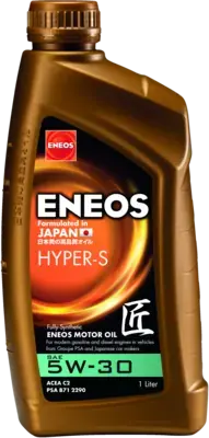 Олива моторна 5W-30 ENEOS HYPER-S PSA B712290, ACEA C2, 1л, синт. Eneos EU0034401N (фото 1)