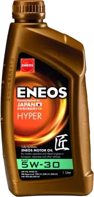 Олива моторна 5W-30 ENEOS HYPER API SN, ACEA C3, GM Dexos 2, 1л, синт. Eneos EU0030401N (фото 1)