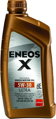 Олива моторна 5W-30 ENEOS X ULTRA API SP/SN Plus, ACEA C3, VW 504.00/507.00, 1л, синт. Eneos EU0025401N (фото 1)