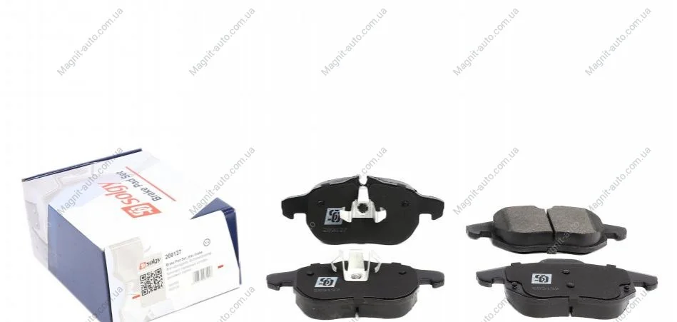 Колодки тормозные (передние) Opel Vectra C/Signum 03- Solgy 209137 (фото 1)
