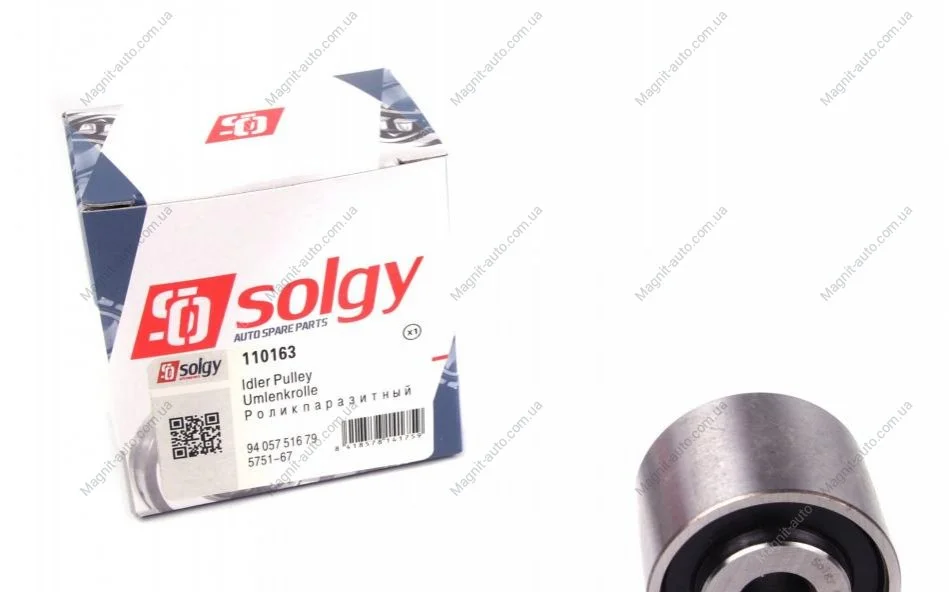 Ролик натяжной ремня генератора Solgy 110163 (фото 1)
