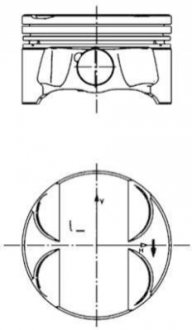 Поршень двигуна KOLBENSCHMIDT 40085620