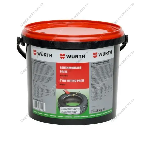 Шиномонтажна паста чорна 5 кг {арт. } Wurth 08901241 (фото 1)