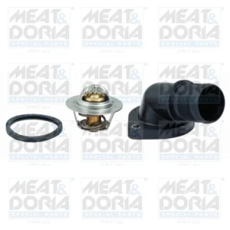MEATDORIA CITROEN Термостат с прокладкой 89°C Berlingo,Nemo,Xsara -05,C2,C3,Fiat Fiorino,Qubo,Peugeot 1007,306,Partner 1.4/1.6 MEAT&DORIA 92229