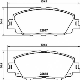 Колодки тормозные дисковые передние Toyota Corolla (E21) (19-) NISSHINB Nisshinbo NP1176