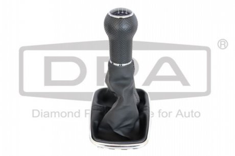 Ручка КПП с пыльником черный 6 ступ VW BORA (03-05),GOLF (03-06) D Dpa 77111641002 (фото 1)