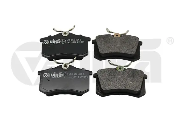 Колодки гальмівні задні без датчика Audi A4 (01-09),A6 (00-05) VIKA Vika 66981100701 (фото 1)