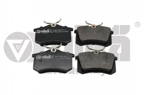 Тормозные колодки задние без датчика Audi A4 (01-09),A6 (00-05) VIKA Vika 66981100701