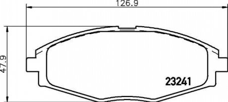 Колодки тормозные дисковые передние Chery QQ/Daewoo Matiz 0.8, 1.0 (03-) (Nisshinbo NP6006 (фото 1)