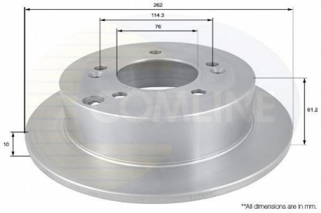 - Диск гальмівний Comline ADC1066 (фото 1)