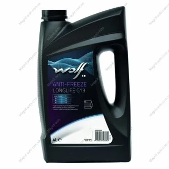 Фото 1 - anti-freeze longlife g13 4lx4 Wolf 8323782 ANTI-FREEZE LONGLIFE G13 4Lx4 Wolf 8323782 (фото 1)