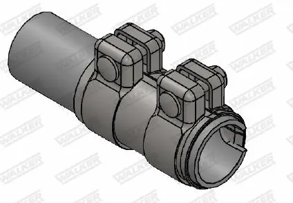 З\'єднувач труб (60,5x95 мм) VOLVO C30, C70 II, S40 II, S60 II, S80 II, V40, V50, V60 I, V70 III, XC40, XC60 I, XC70 II, XC90 I, XC90 II AUDI A1, A3, A4 B5, A5, A6 ALLROAD C7, A6 C6 1.2-6.0 05.89- WALKER 82166 (фото 1)