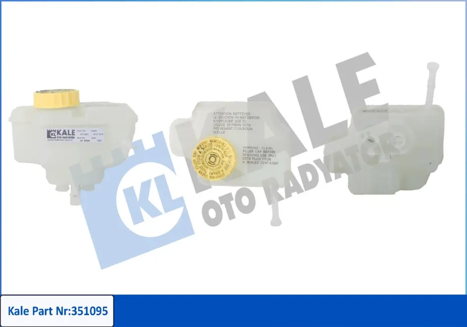 Бачок гальмівної рідини Audi A3 (03-)/Seat Leon (04-)/Skoda Octavia II (04-)/VW Caddy (04-) KALE OTO RADYATOR Kale oto radyator 351095 (фото 1)