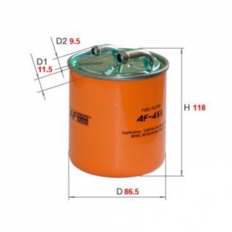DB Фильтр топливный H=118mm W169/245,203,204,211,164,221,Sprinter,Vito CDI Alpha AF453