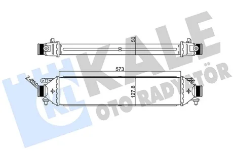 Інтеркулер Fiat Bravo II (07-), Doblo (10-)/Opel Combo (12-) KALE OTO RADYATOR Kale oto radyator 346400